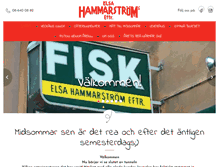 Tablet Screenshot of hammarstromsfisk.se